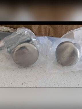 Cabinet Cupboard 60 Pieces Stainless Steel Silver Cove Door Knobs